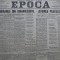 Ziarul Epoca, 27 Septembrie 1899; Razboiul contra burilor din Africa de Sud