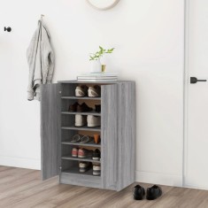 vidaXL Pantofar, gri sonoma, 60x35x92 cm, lemn prelucrat