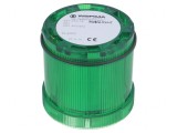 Semnalizator LED Verde 24V IP65 &Oslash;70x65.5mm