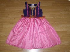 costum carnaval serbare rochie tiganca esmeralda pentru copii de 4-5 ani foto