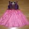costum carnaval serbare rochie tiganca esmeralda pentru copii de 4-5 ani