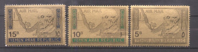 Yemen 1968 Adenauer GOLD Mi.719-21 MNH M.061 foto