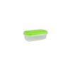 Set 10 cutii alimente dreptunghiulare Spring, verzi, 740 ml, Casa Plastor