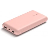 Baterie Externa Belkin BoostCharge, 20000mAh, 15W, 1 x USB-C - 2 x USB-A, Roz Aurie BPB012btRG
