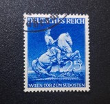 Germania Reich-ul German 1941 Viena Poarta spre Sud-Est Prințul Eugen 25 Pfennig Albastru Ștampilat - A0040