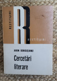 CERCETARI LITERARE-ARON DENSUSIANU