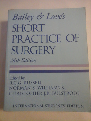 SHORT PRACTICE OF SURGERY - Bailey &amp;amp; Leve&amp;#039;s foto