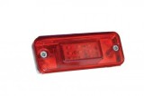 Lampa Gabarit LED Rosie Dreptunghiulara 12V-24V cu 9 LED-uri, YP-154K, Auto, Camion, Remorca