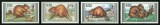 Mongolia 1988 - Seria Completă Castorul European Protejat (Castor fiber birulai / Eurasian Beaver) 4 Valori x 60 Mung MNH -MNG1