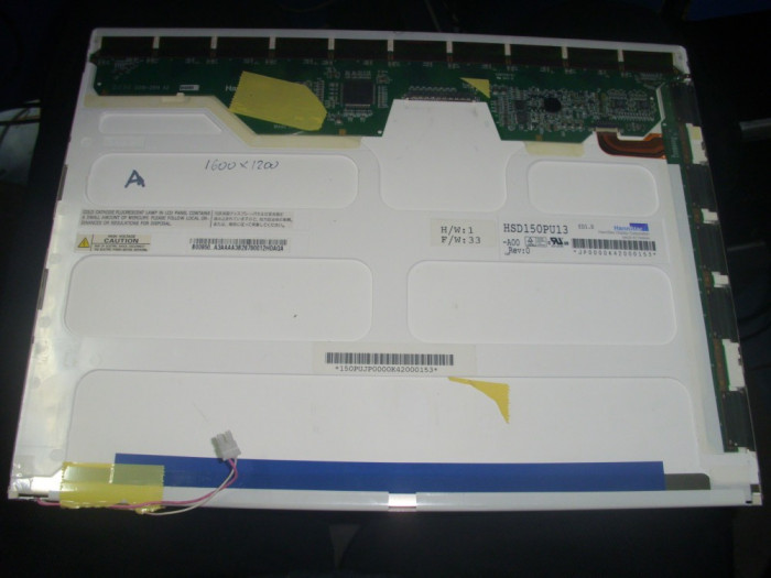 Display laptop second hand HannStar 15&#039;&#039; UXGA 1600 x 1200 CCFL 30 pin