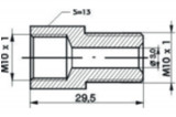 Reductor M10x1/M10x1. 29.5Mm (Set 4 Buc) 462703 74704