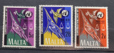 Malta 1970 Aniversare ONU, serie MNH, 3v, Nestampilat