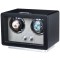 Cutie intors ceasuri automatice iUni, Retro Watch Winder 2, Piele ecologica, Negru
