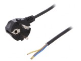 Cablu Electric PVC 3x0,75mm2 Negru 1m 16A 250V