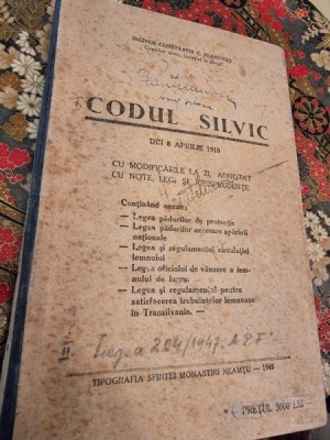 Constantin Ivanovici - Codul Slvic dn 8 Aprilie 1910 foto