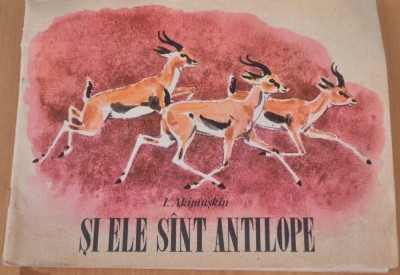 Carte de povesti - Si ele sunt Antilope I. Akimuskin 1977 foto