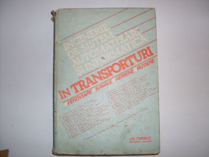 Inginerie De Sistem Automatizari Si Informatica In Transportu - Colectiv , 20748