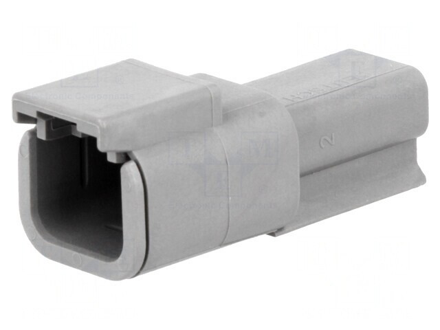 Conector cablu-cablu DTM 2 pini gri IP68