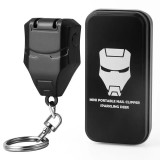 Cumpara ieftin Mini Unghiera Portabila Tip Breloc cu Pila, pentru Manichiura si Pedichiura, Negru, Oem