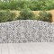 vidaXL Coșuri gabion arcuite 5 buc, 400x30x100/120 cm fier galvanizat 3145829