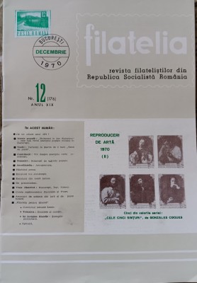 myh 15 - Filatelia - Revista filatelistilor din RSR - nr 12/decembrie 1970 foto
