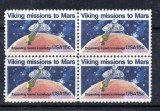 SUA 1978 - Misiunea Viking pe Marte, bloc de 4 neuzat
