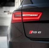 logo rs6 spate argintiu sau negru pentru audi rs3 rs4 rs5 rs8 model la ALEGERE