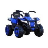 ATV electric pentru 2 copii Kinderauto SuperOffroad V2 4x4 140W 12V 7Ah, albastru