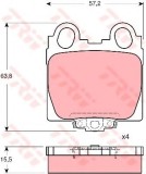 Set placute frana,frana disc LEXUS IS I (JCE1, GXE1) (1999 - 2005) TRW GDB3233