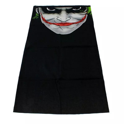 Masca bandana Joker, din neopren, fata trista Negru foto