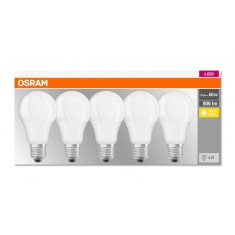 Set Becuri LED Osram, 9 W, 2700 K, 806 Lumeni, E27, 10000 ore, A++, 5 bucati foto