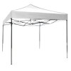 Stand pliabil eMazing, cadru metalic, dimensiune 2x2 m, culoare albă, perfect pentru evenimente