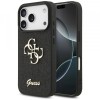 Husa pentru Apple iPhone 17 Pro Max, Guess, Fixed Glitter Big 4G, Neagra