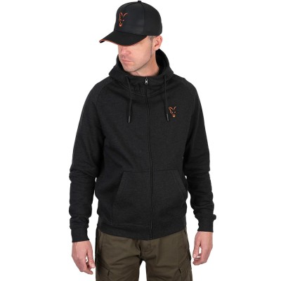 Hanorac Fox Collection LW Hoody Black &amp;amp; Orange, Marime S foto