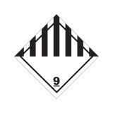 Autocolant ADR Clasa 9 Diverse Substanțe și Obiecte Periculoase