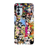 Husa compatibila cu Oppo A54 5G model Old cartoons Part 1, Silicon, TPU, Viceversa, Transparent, Carcasa