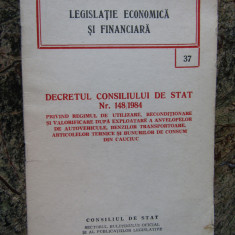 DECRETUL CONSILIULUI DE STAT NR. 148/1984