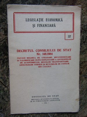 DECRETUL CONSILIULUI DE STAT NR. 148/1984 foto