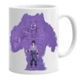 Cana alba personalizata sasuke naruto shippuden, INOVATIX&reg;. 330 ml, Oem