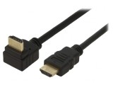 Cablu HDMI 2.0 HDCP 2.2 0,5m 270&deg;, Goobay