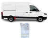 Segment reparatie aripa spate MAN TGE, 11.2016-, VW CRAFTER, 02.2017-, partea dreapta, KLOKKERHOLM, metal galvanizat; cu gauri ornament; in fata roti