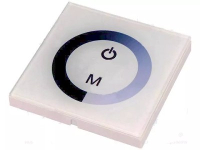 Controller LED Canale 1 12-24VDC TM-BOX 8A 86x86x36mm alba OPTOFLASH OF-TPTM06W-SL foto