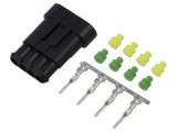 Conector TE Connectivity Superseal 1.5 24VDC 4 pini mufă tată S-282106-1