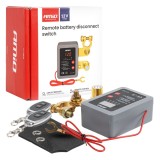 Intrerupator automat pentru baterie cu telecomanda AMiO 12V 240A Batt, deconectare alimentare de la distanta, curent maxim 500A, pentru autoturisme,