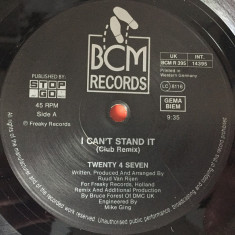 Twenty 4 Seven feat. Captain Hollywood - I Can't Stand It! (The Remix) (Vinyl)