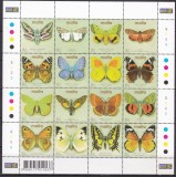 Malta 2002 fauna fluturi MI 1217-1232 kleib. MNH, Nestampilat