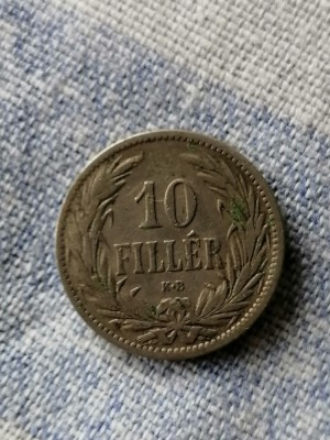 MONEDA-10 FILLER 1894 - UNGARIA foto