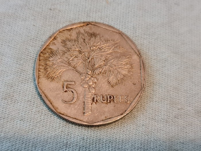 Seychelles - 5 rupee 2007.