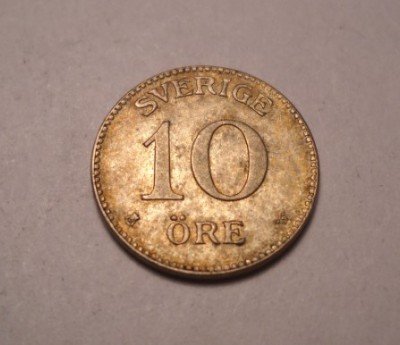 Suedia 10 Ore 1927 UNC foto