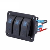 Cumpara ieftin Panou universal cu 3 intrerupatoare ON OFF cu iluminare LED 12V, 24V